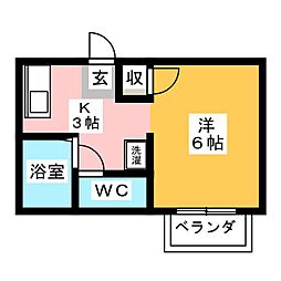 間取図画像 1K