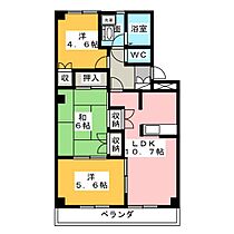 マロンステージB棟 102 ｜ 愛知県名古屋市西区比良１丁目（賃貸マンション3LDK・1階・57.75㎡） その2