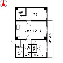 ドリームハイツエリカ 701 ｜ 愛知県名古屋市西区中小田井２丁目（賃貸マンション2LDK・7階・54.54㎡） その2