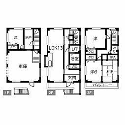清須市西枇杷島町小田井戸建 1 1階4SLDKの間取り