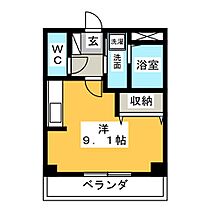 エメラルドノービレII 206 ｜ 愛知県名古屋市西区西原町（賃貸マンション1R・2階・24.36㎡） その2