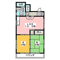 レスポワール泉美  ｜ 愛知県清須市西枇杷島町南松原（賃貸マンション2LDK・4階・52.37㎡） その2