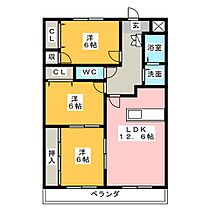 パークドエル 403 ｜ 愛知県名古屋市西区平出町（賃貸マンション3LDK・4階・73.00㎡） その2