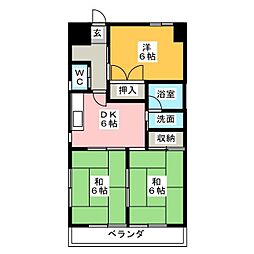STビル 3DKの間取図画像