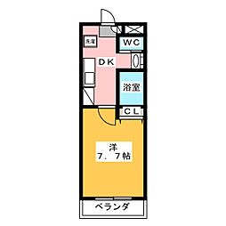 A・CITY清須 1Kの間取図画像
