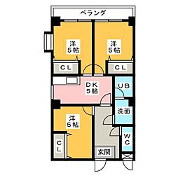 51OCEAN 2LDKの間取図画像