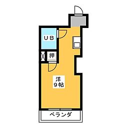 トキワコーポ ワンルームの間取図画像