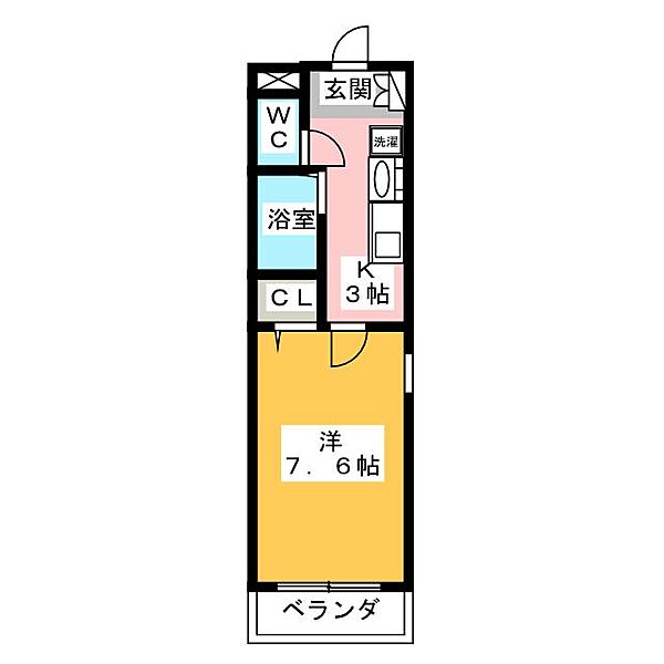 シャノワール ｜愛知県名古屋市千種区竹越１丁目(賃貸アパート1K・1階・24.75㎡)の写真 その2