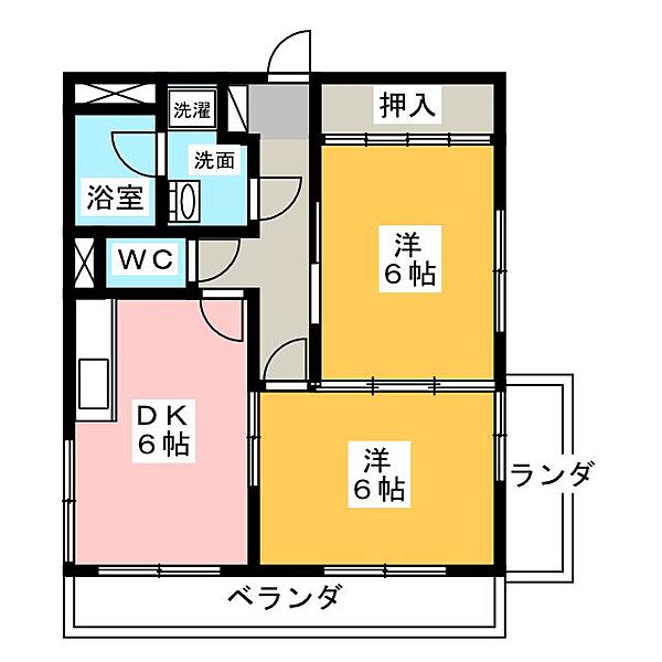 第2加納ハイツ ｜愛知県名古屋市千種区汁谷町(賃貸マンション2DK・4階・42.00㎡)の写真 その2