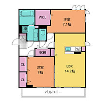 ベルヒルズA  ｜ 愛知県名古屋市千種区鹿子町４丁目37（賃貸アパート2LDK・1階・71.26㎡） その2