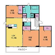 ベルヒルズA  ｜ 愛知県名古屋市千種区鹿子町４丁目37（賃貸アパート3LDK・2階・79.68㎡） その2