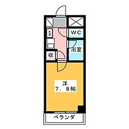 ステイシア 1Kの間取図画像
