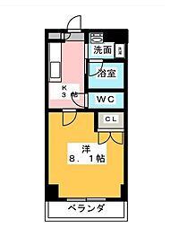 ステラヒルズ 1Kの間取図画像