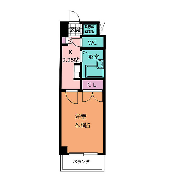 クレスト泉 ｜愛知県名古屋市東区泉２丁目(賃貸マンション1K・3階・21.87㎡)の写真 その2