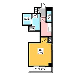 PONTE ALTO新栄 9階1Kの間取り