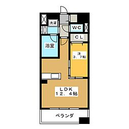 ポルタニグラ千種 4階1LDKの間取り