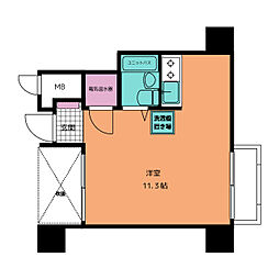 シンエーハイツ千種 1Kの間取図画像