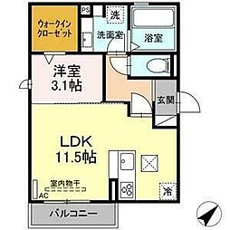 エスペランサ千種 1LDKの間取図画像