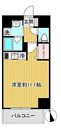 ショーケンレジデンス名古屋今池 ワンルームの間取図画像