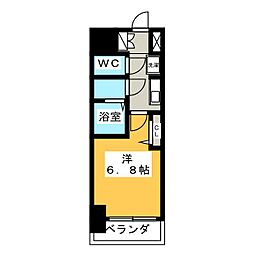 ファステートNAGOYA今池バレンシア 1Kの間取図画像