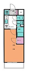 エスリード新栄グランラグジェ 1Kの間取図画像