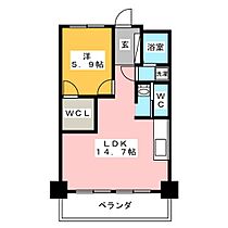 マンション中村 604 ｜ 愛知県名古屋市中村区太閤通４丁目（賃貸マンション1LDK・6階・45.50㎡） その2