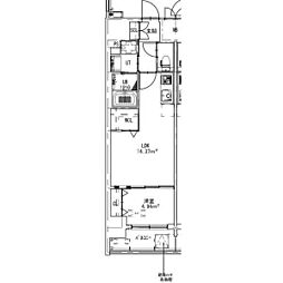 NorthGrande栄生 7階1LDKの間取り