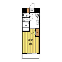 プレサンス太閤通駅前デュプル 11階1Kの間取り