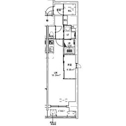 NorthGrande栄生 3階1LDKの間取り