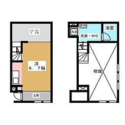 Common Tree名駅西 1階ワンルームの間取り