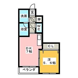 間取図画像 1DK