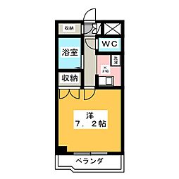 則武ワードビル 1Kの間取図画像