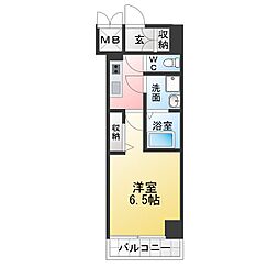 S-RESIDENE名駅北alesia(アレシア) 1Kの間取図画像