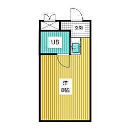 ハイマンションノムラ ワンルームの間取図画像