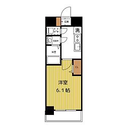 プレサンス太閤通駅前デュプル 1Kの間取図画像