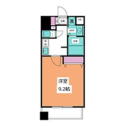 中駒グランヒルズ太閤通駅1 1Kの間取図画像