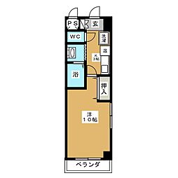 ザ・ロイヤルトップ名駅西 1Kの間取図画像