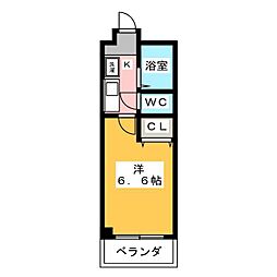ジャスティ浅間 1Kの間取図画像