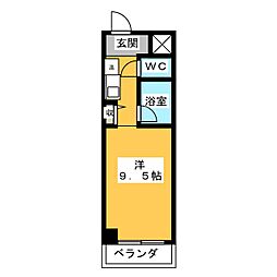 ガーデンヒルズ八田 ワンルームの間取図画像