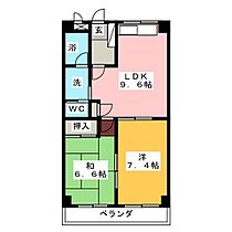 メゾン・21  ｜ 愛知県名古屋市中村区岩塚町１丁目（賃貸マンション2LDK・1階・51.03㎡） その2