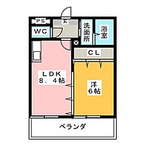 アリーシャイン  ｜ 愛知県名古屋市中川区供米田３丁目（賃貸マンション1LDK・1階・34.00㎡） その2