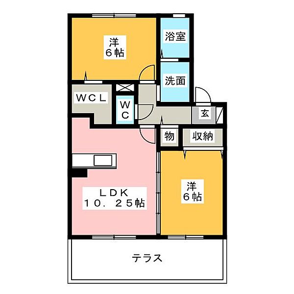 リッシュ・ヴェール ｜愛知県名古屋市中川区服部５丁目(賃貸アパート2LDK・1階・53.60㎡)の写真 その2