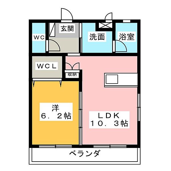 el mas alto（エルマスアルト） ｜愛知県名古屋市中川区助光３丁目(賃貸マンション1LDK・3階・40.88㎡)の写真 その2