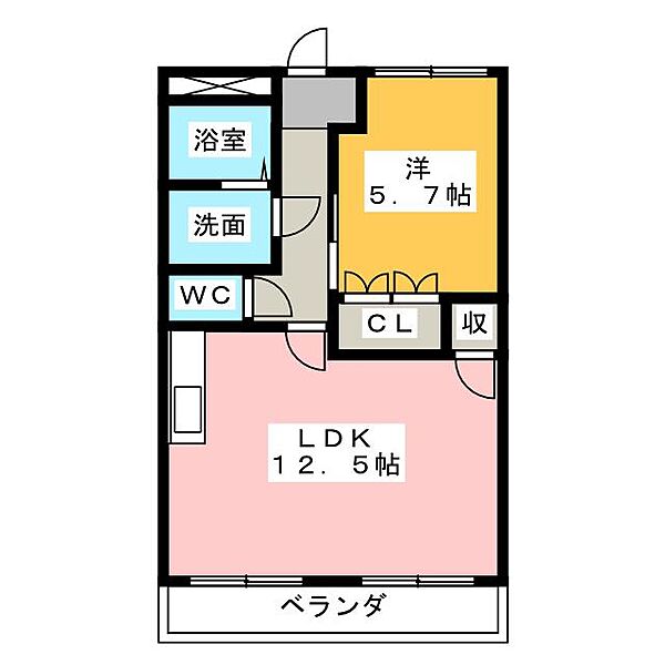 エム　トゥルース ｜愛知県名古屋市中川区戸田明正２丁目(賃貸マンション1LDK・2階・44.01㎡)の写真 その2