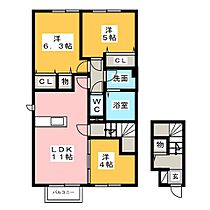 エスタシオン  ｜ 愛知県名古屋市中川区江松４丁目（賃貸アパート3LDK・2階・66.12㎡） その2