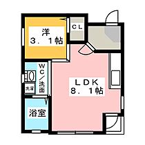 ディアマンテ八田  ｜ 愛知県名古屋市中村区並木２丁目（賃貸アパート1LDK・3階・26.91㎡） その2