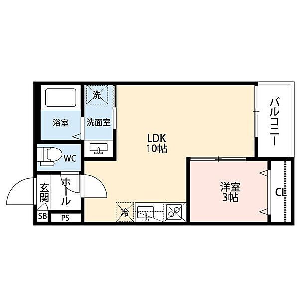 GRANDBLUE nagasukaI 101｜愛知県名古屋市中川区長須賀３丁目(賃貸アパート1LDK・1階・30.74㎡)の写真 その2