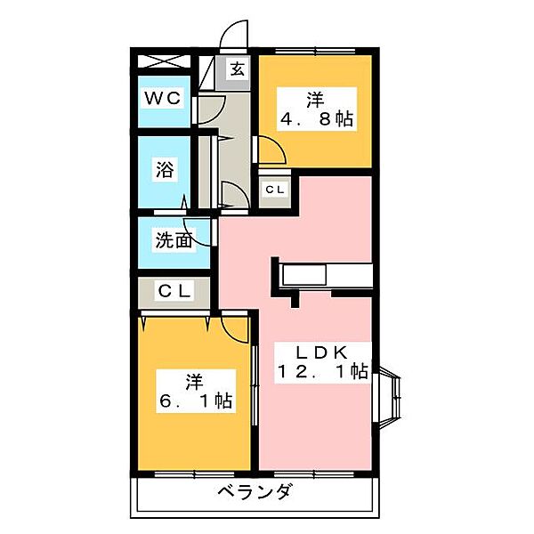 ルミエール（戸田） ｜愛知県名古屋市中川区戸田２丁目(賃貸マンション2LDK・2階・49.50㎡)の写真 その2