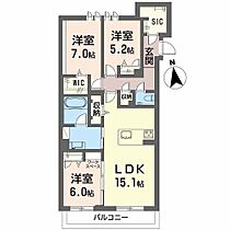 シエル 201 ｜ 愛知県名古屋市中川区供米田３丁目2603(仮番地)（賃貸アパート3LDK・2階・82.17㎡） その2