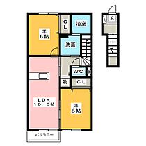 スクランブラー  ｜ 愛知県名古屋市中川区吉津４丁目（賃貸アパート2LDK・2階・60.29㎡） その2